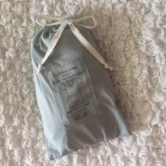 Light Green Sleep Shirt with Pouch - Picture 6 of 6